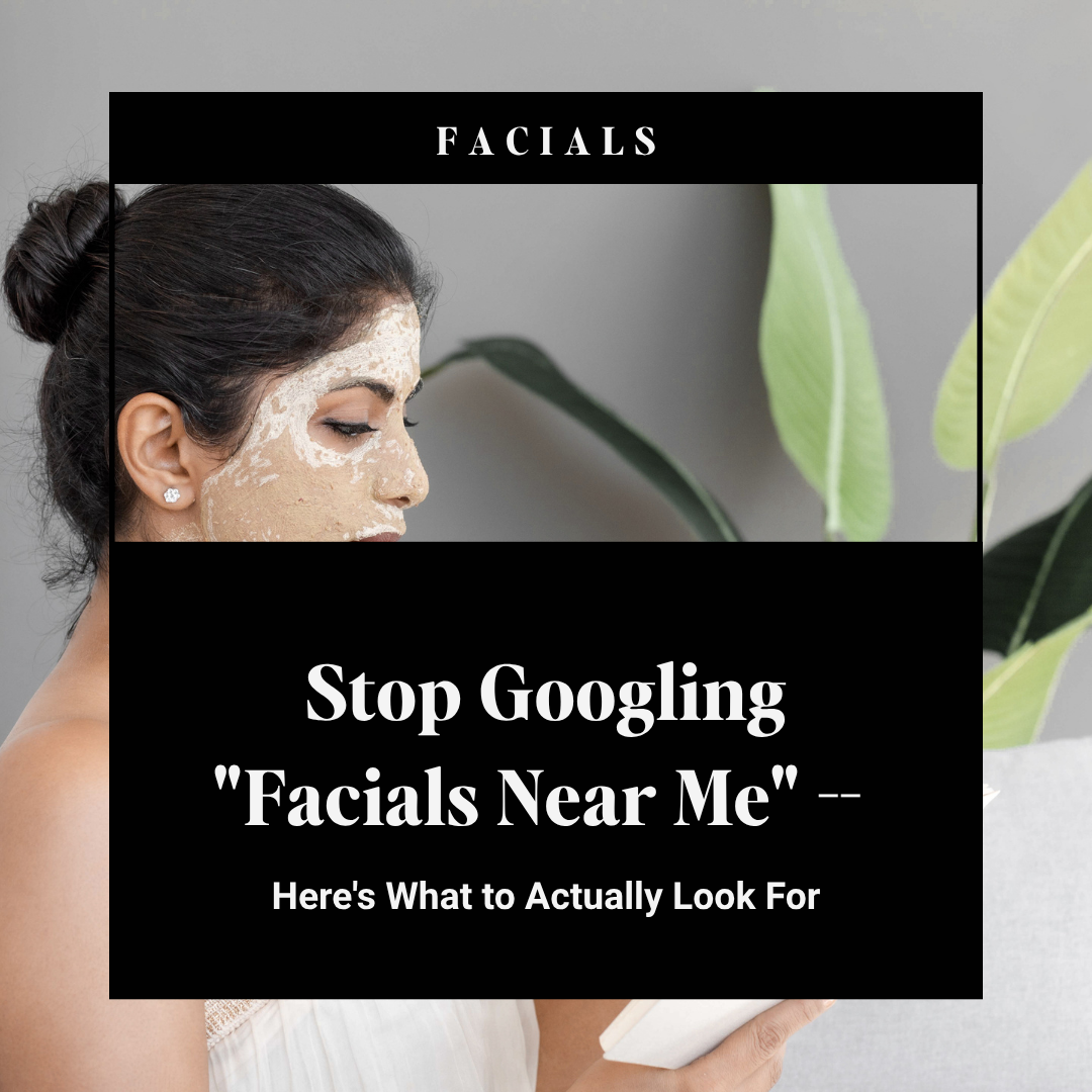 Esthetician performing a custom facial treatment -- facials near me -- at Good Chemistry Health & Med Spa in Cumming, GA.